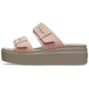 Soluk Pembe Brooklyn Sandalet “Kahverengi Bej”