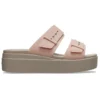 Soluk Pembe Brooklyn Sandalet “Kahverengi Bej”