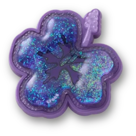 Squish Mor Hibiscus Jibbitz Süsleri