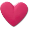 Stacked Pink Heart Jibbitz™ Süsleri