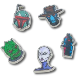 Star Wars Karakterleri 5’li Jibbitz Süsleri Seti