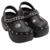 Stomp Süslemeli Clog “Siyah”