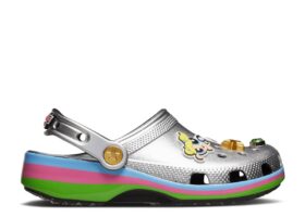 The Powerpuff Girls x Classic Clog Çocuk ‘Metalik Gümüş’